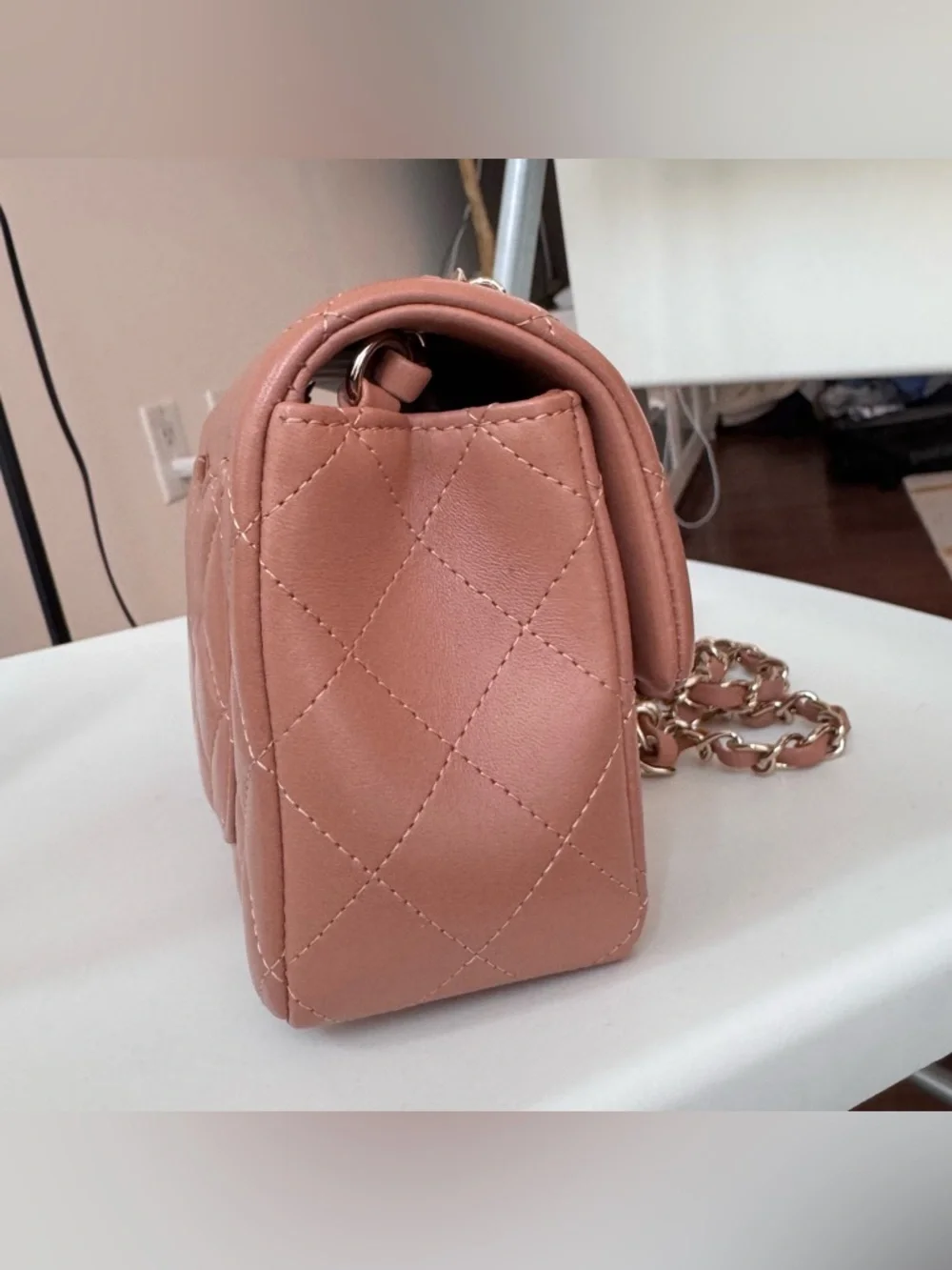 Chanel Classic Flap Mini Rectangular Caramel - Picture 6 of 16